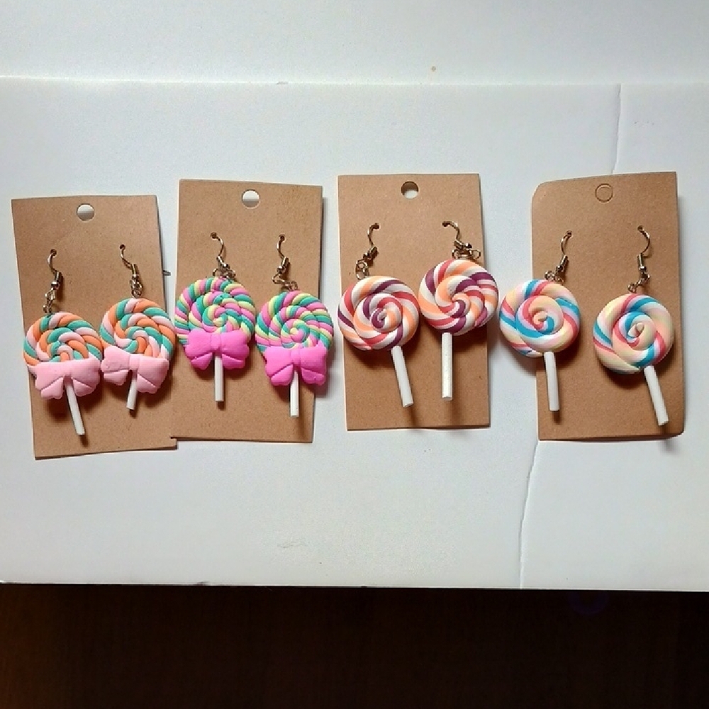 Colorful Lollipop Earrings